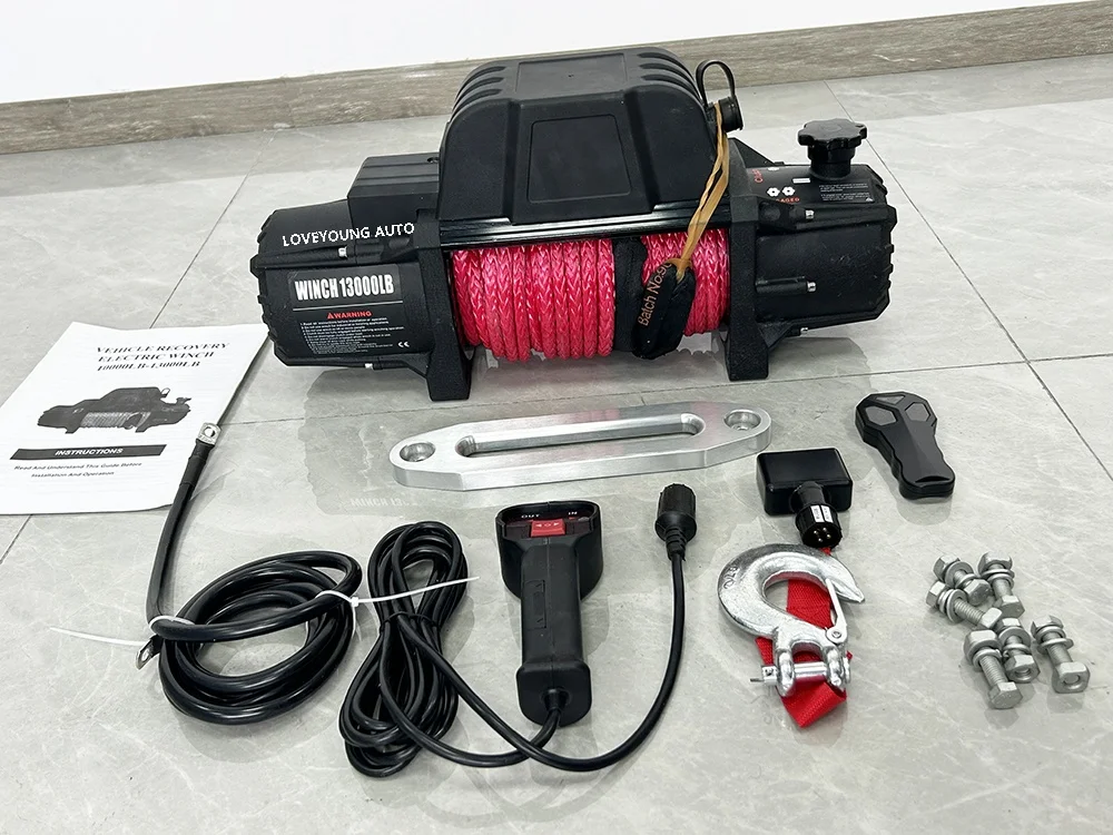 Waterproof 4x4 12V 13000 lbs Fast Speed Off Road Electric  Winches for Sale