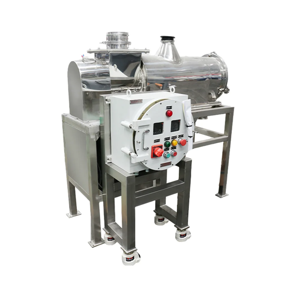 Stainless steel high accuracy vibration sifter fine powder screening centrifugal airflow vibrating sieve