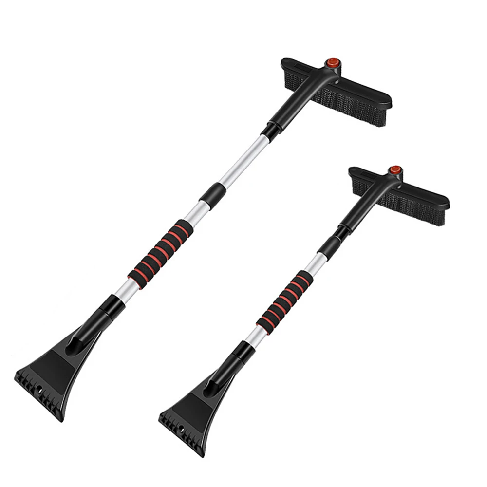 Snow Removal Shovel Ice Scraper Car Cleaning Brush Extendable Auto Windshield Snow Shovel Brush Winter Ice Scraper