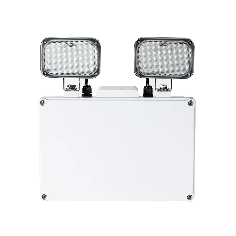 fire lamp 14w 15 wtts watt  waterproof IP65  2x3w LED double side dual head Twin Spots Emergency Light