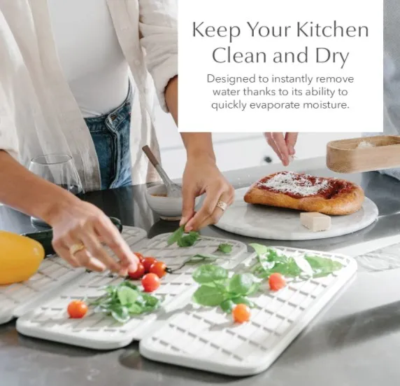 2022 NEW Collapsible Kitchen Drying Mat, Silicone Dish Drying Mat