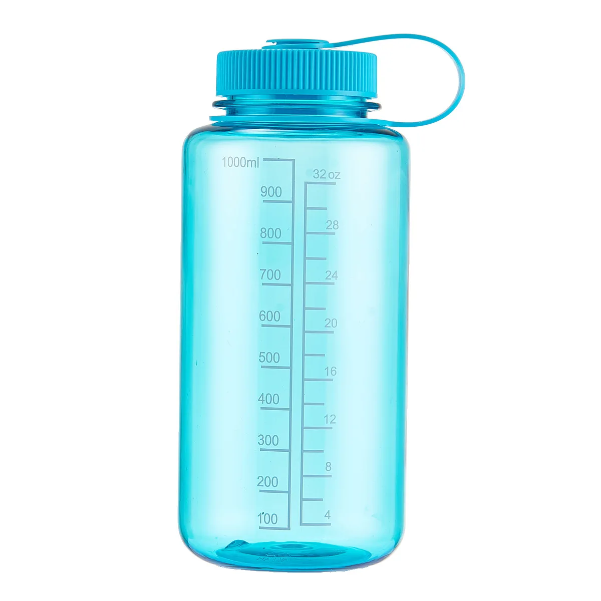 GZYSL BPA FREE kids clear water bottle plastic 32oz 1000ml Nalgene fancy plastic drinking water bottle with Wide Mouth Lids