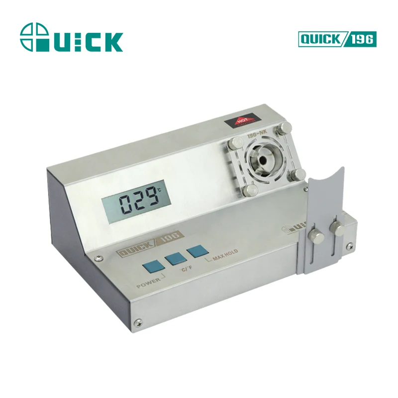 Hot air gun thermometer Quick 196 nozzle temp tester with precision digital display applicable for various nozzles Quick