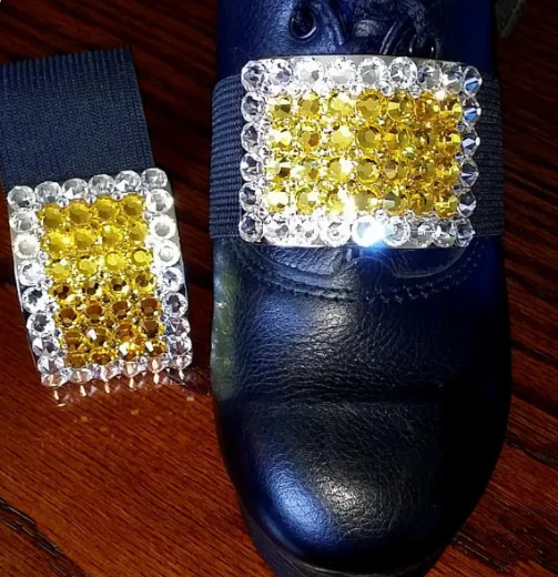 Fashionable Irish Jig Dance Shoe Buckles AB Color Rhinestone Ballroom Dance Shoe Buckle