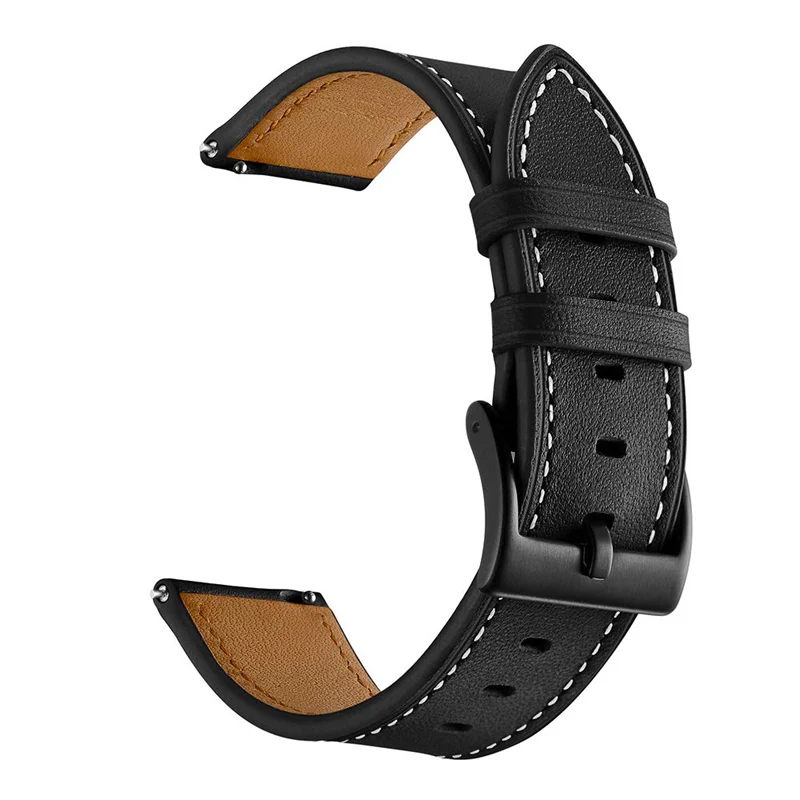20MM 22MM Genuine Leather Quick Release Watch Strap Band For Samsung Galaxy watch Strap Band
