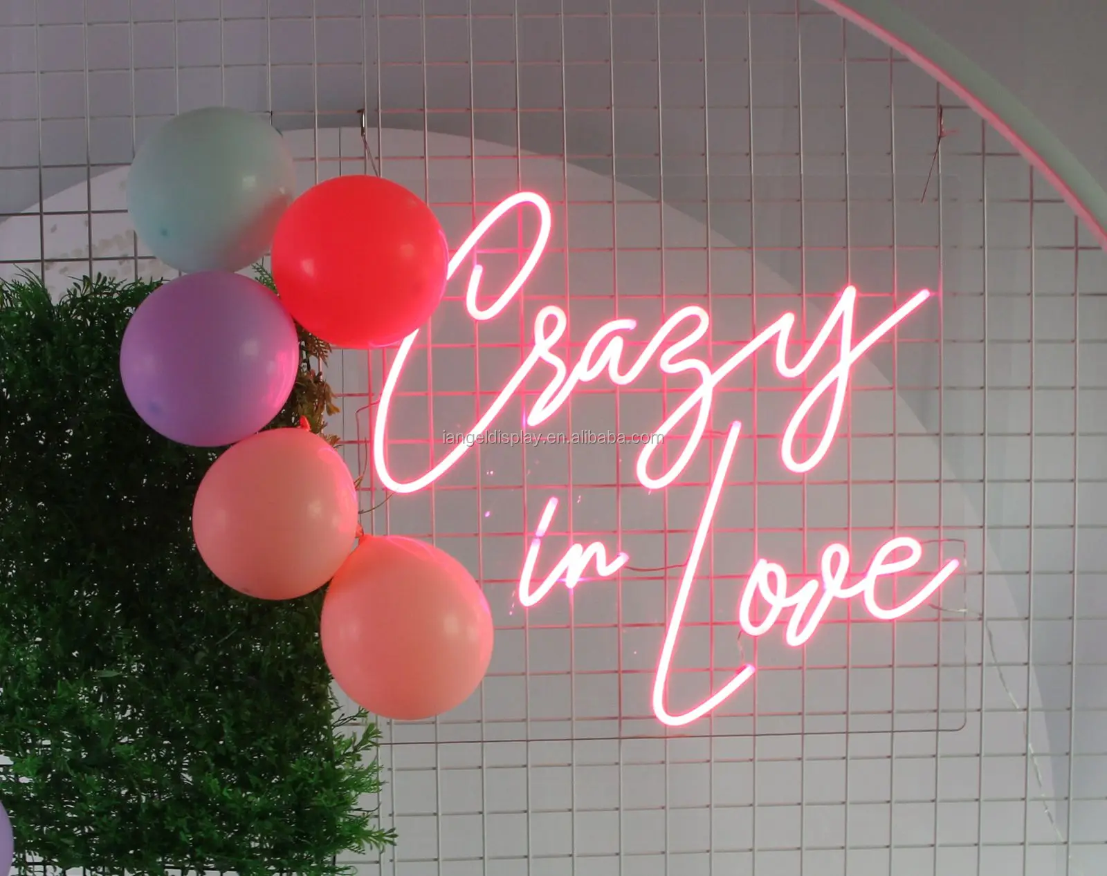 Iangel wholesale wedding acrylic led custom neon sign