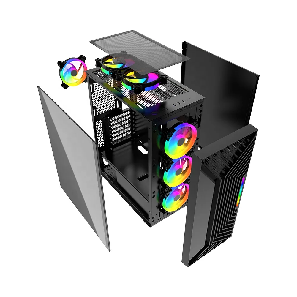 Оптовые фабрики миниатюрный игровой корпус для настольного компьютера micro atx matx rgb игрового ПК
