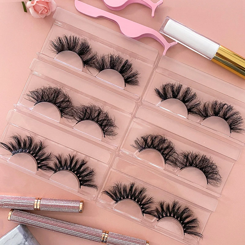 Wholesale 3D Lashes Private Label Mink Eyelashes Best Mink Lash Full Strip Lashes Wispy Eyelashes