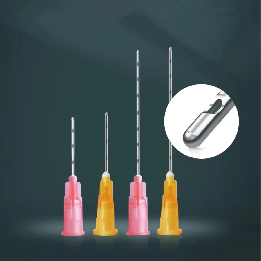 Disposable Blunt Tip Needle Flexible Stainless Steel Micro Cannula for Ataumatic Intradermal Injections