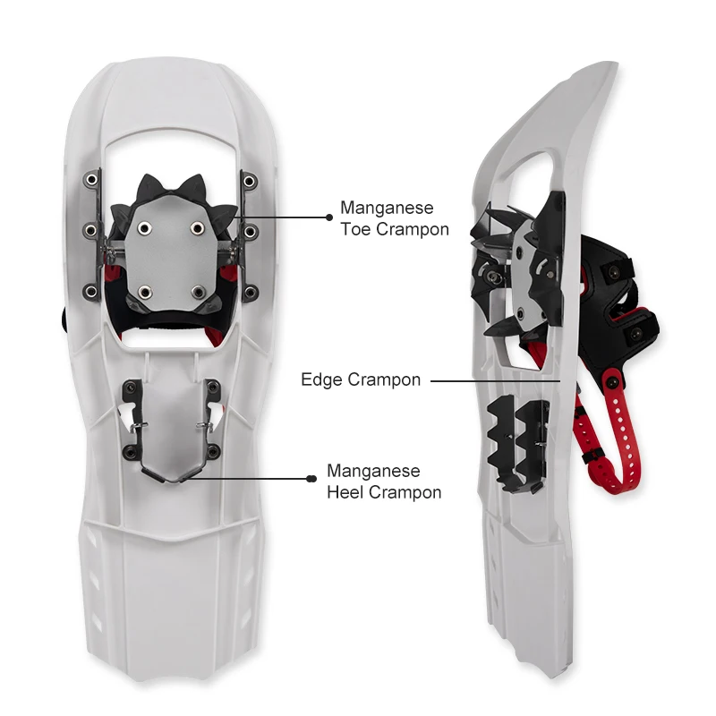 Snowshoes Plastic 20 Years Experience Foam Padded Ratchet Binding Trail Snowshoes