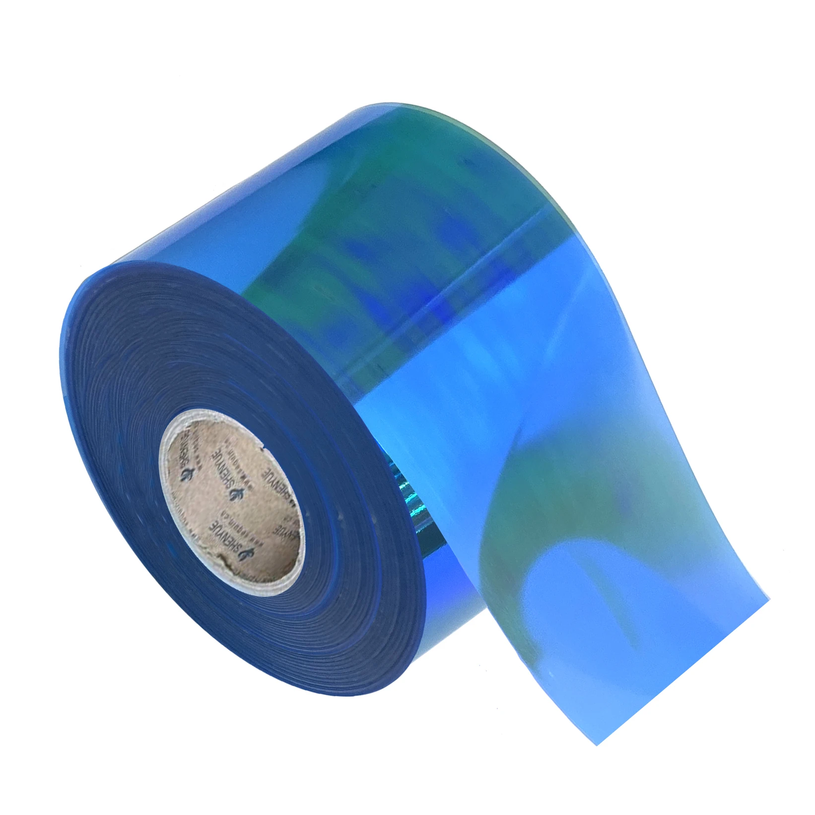 Hot sale decorative PET sequin film rolls spangle vitality blue roll with low price for garment decoration
