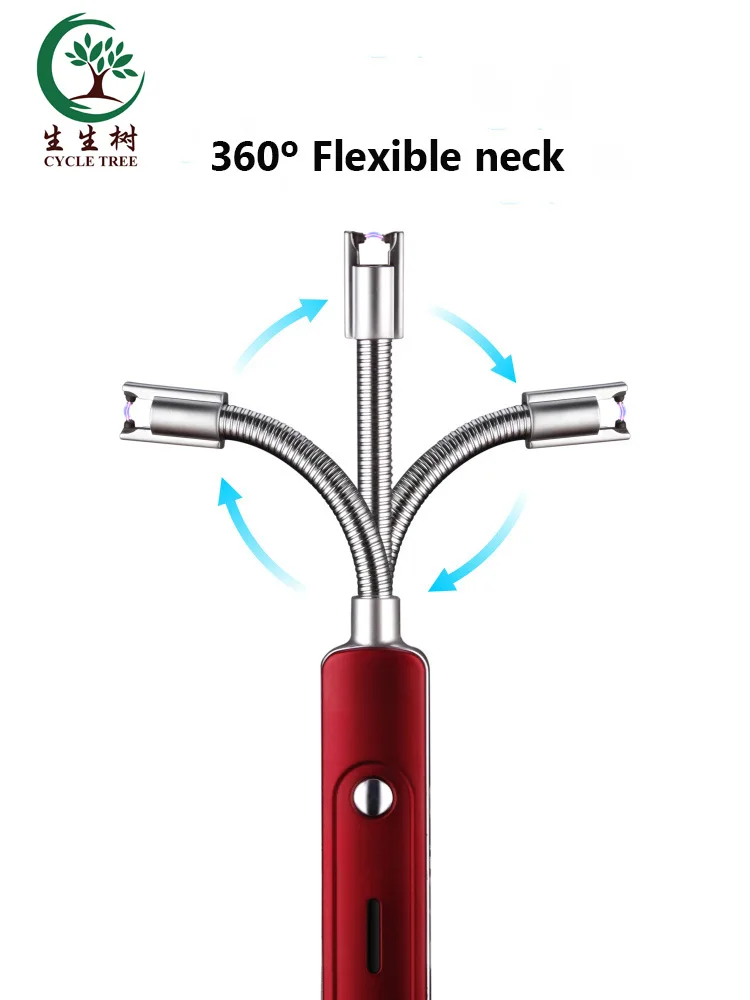 Заводская цена зажигалка с гибкой дугой для барбекю usb Зажигалка-свеча перезаряжаемая Зажигалка