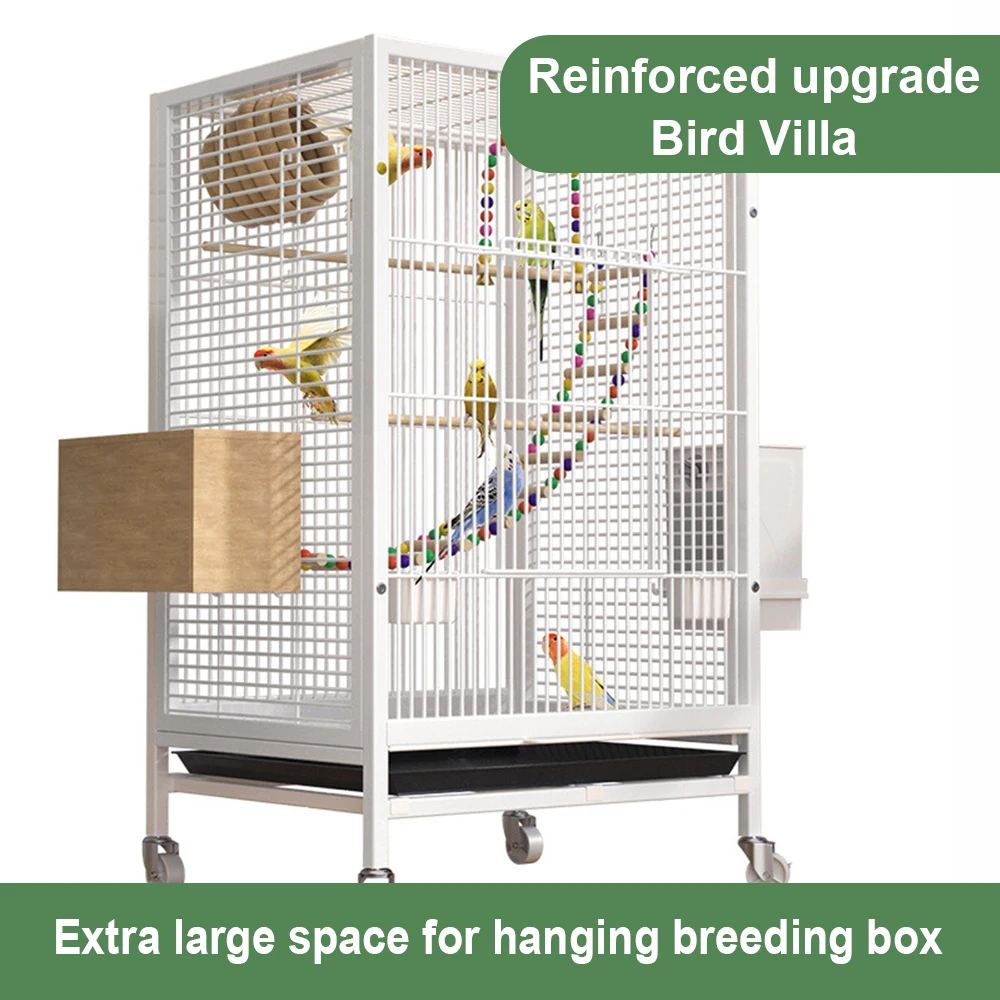 Bird cage Myna budgie luxury large large black phoenix jade bird thrush breeding cage special wrought iron bird cage