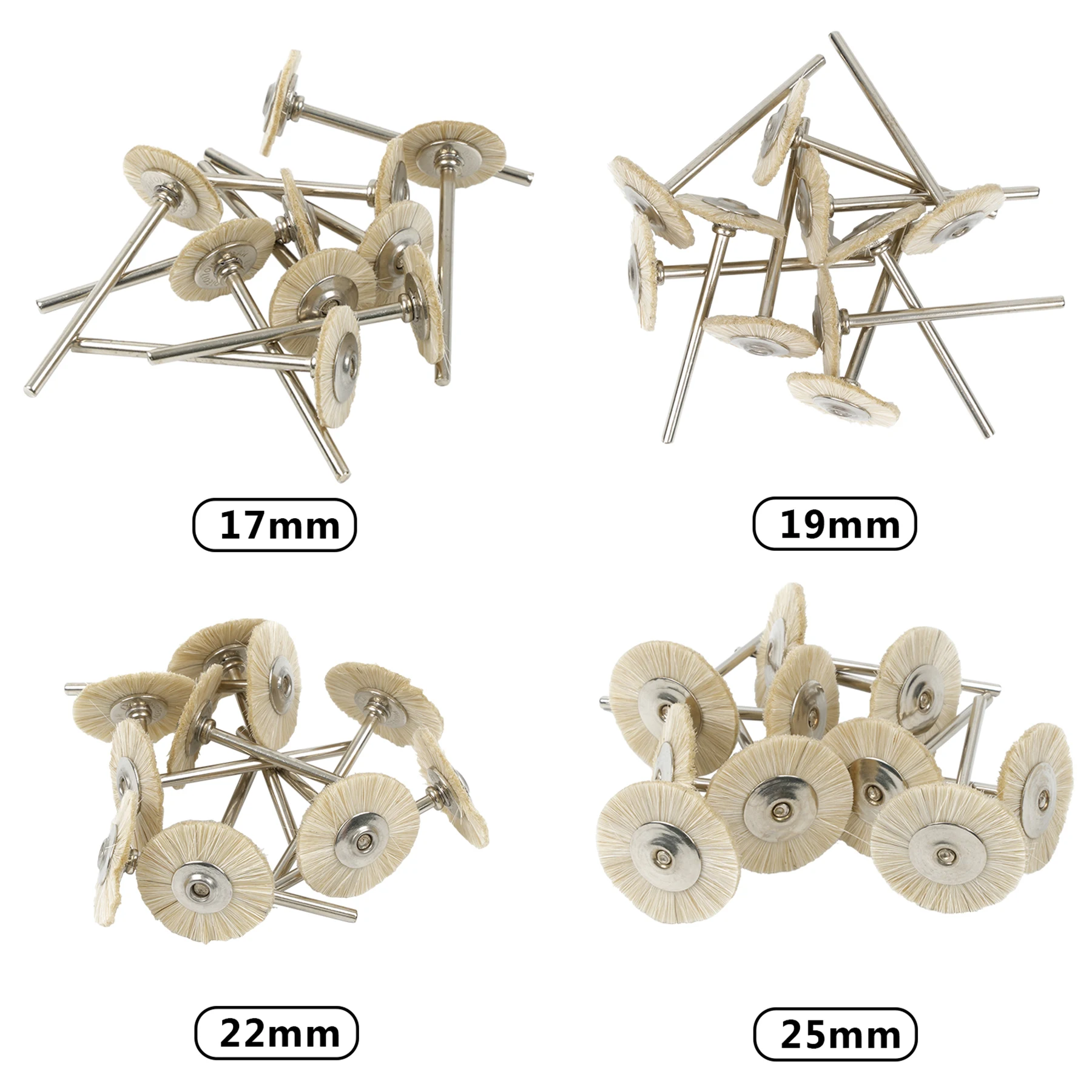 Dental consumables Tools Laboratory Polishing Brush Wheel Buffs Extra Soft Rotary Low Speed HP Shank 2.35mm Dentist Jewelry