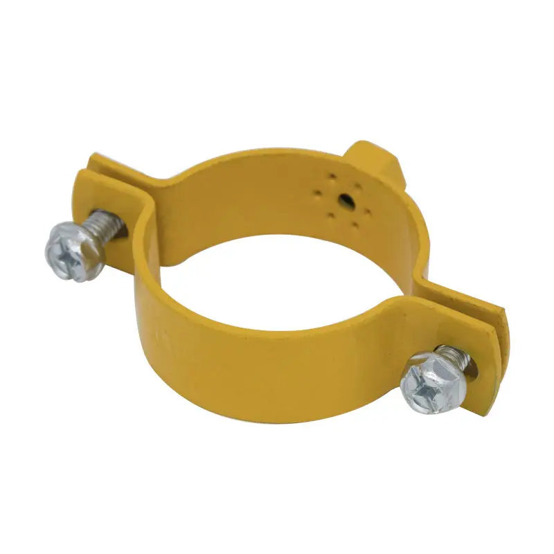 Topfix Two Side Screw Zinc-plated 25mm Plastic Coating Heavy Duty Pipe Clamps