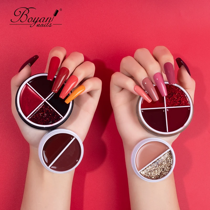 Professional customization all the colors cream pudding nail art gel colors solid cream nail gel polish