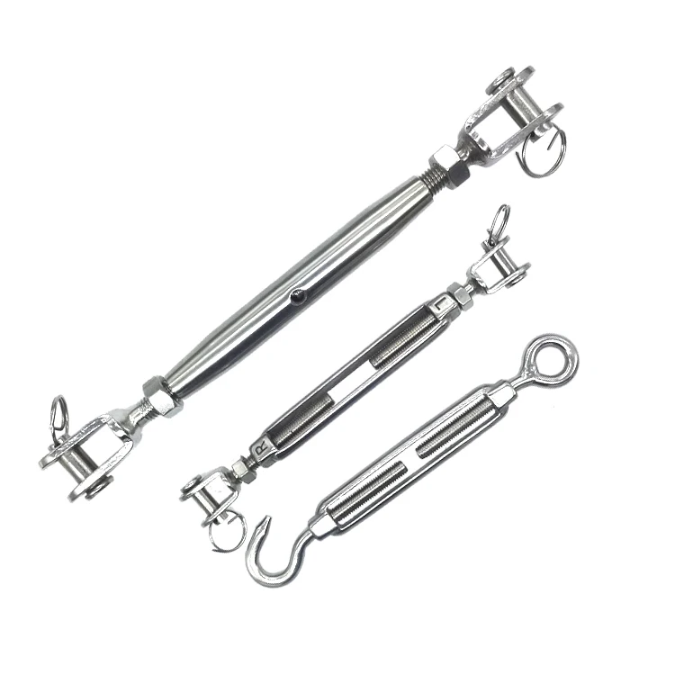 Stainless Steel M5 M6 M8  Closed Body Jaw Turnbuckle Rigging Bottle Screw