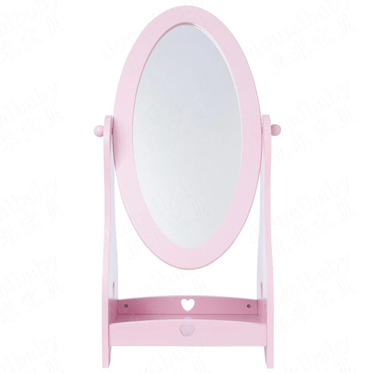 Lovely Children Wooden Standing Mirror Dresser Kids dressing mirror