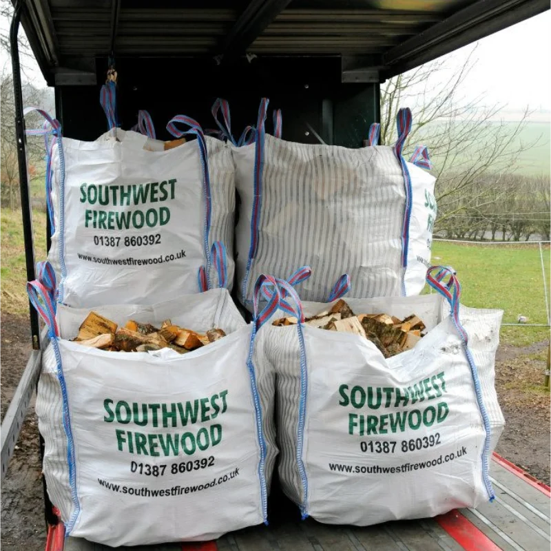 With UV firewood bulk bags  FIBC Mesh bag for Firewood