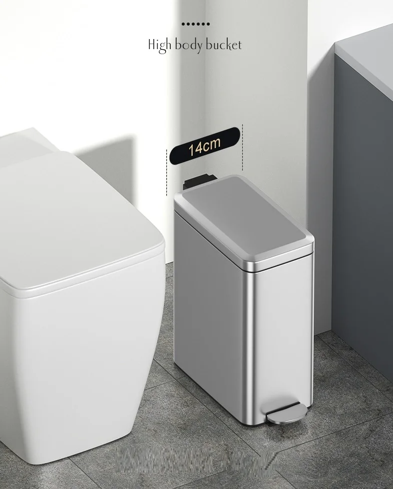 standing trash bin/ dustbin bags with low price cheap garbage bins/trash made in China metal press type garbage can