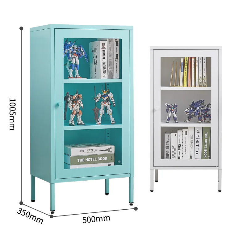 Modern Glass Door Storage Cabinet with Dish Dryer Foldable Kitchen Organizer for Furniture Closets Bedrooms Schools