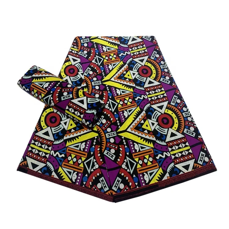 Yachitex  new fashion african wax fabric 12 yards for costume