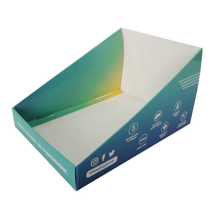 Custom Kraft Paper Display Box Factory Strength Recyclable Folding Shopping Box Embossed Recycling Logo Industrial via Express