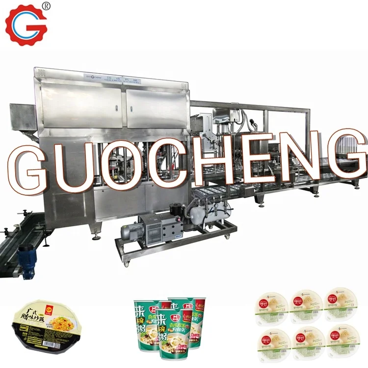 Shantou Factory Liquid Filling Sealing Machine Porridge Bowl Filling Machines