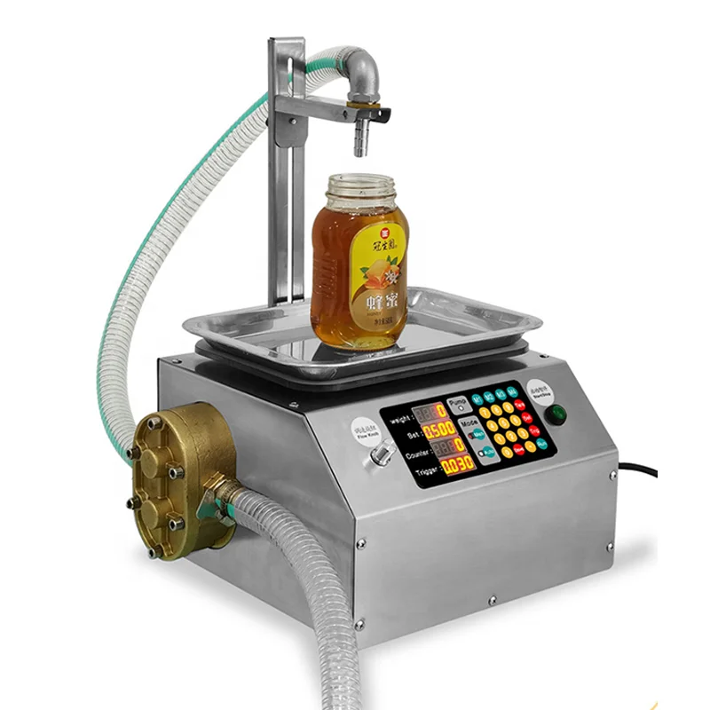 Liquid weighing Baijiu beverage washing liquid edible oil filling machine