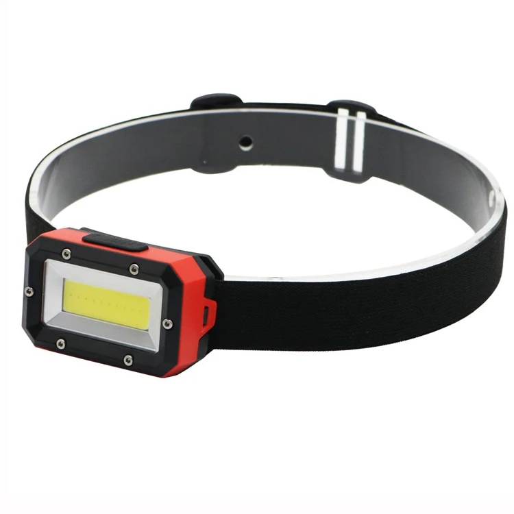 New Design LED Headlamp 110 Lumens COB LED  Dry Battery Operated Headlights Flashlights For Camping, Hiking, Climbing, Hunting