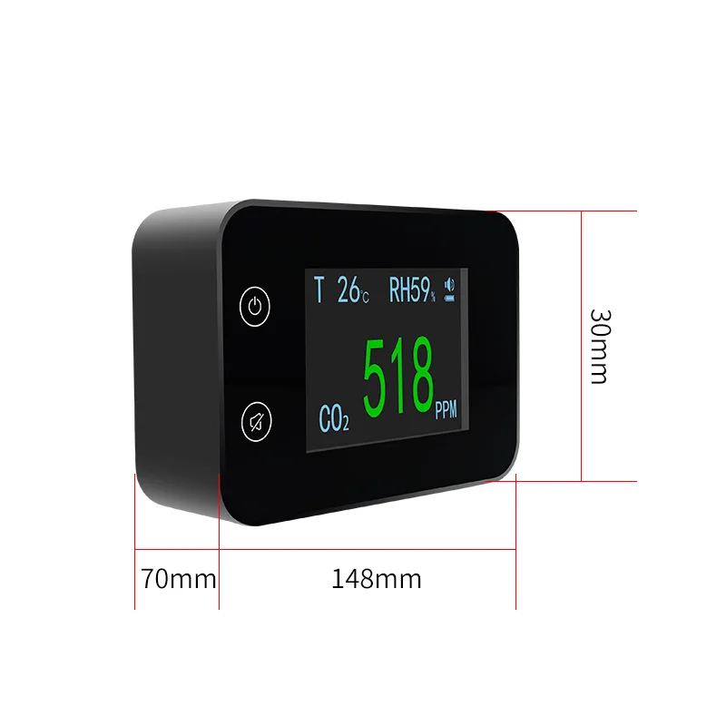 Dust Sensor Temperature Humidity PM2.5 PM10 CO SO2 NO2 O3 Air Quality Monitoring System