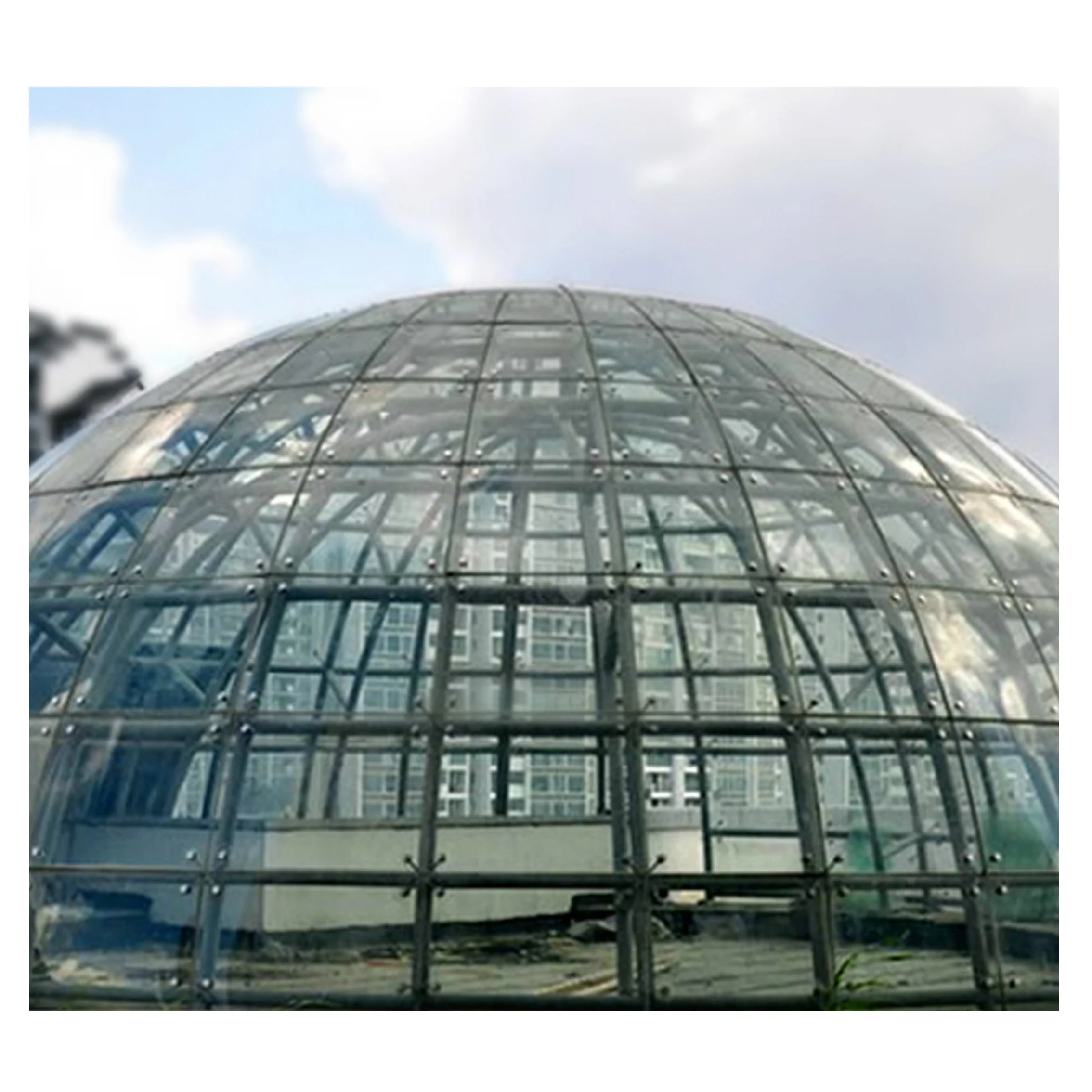 Modern building tempered glass construction dome roof atrium systems