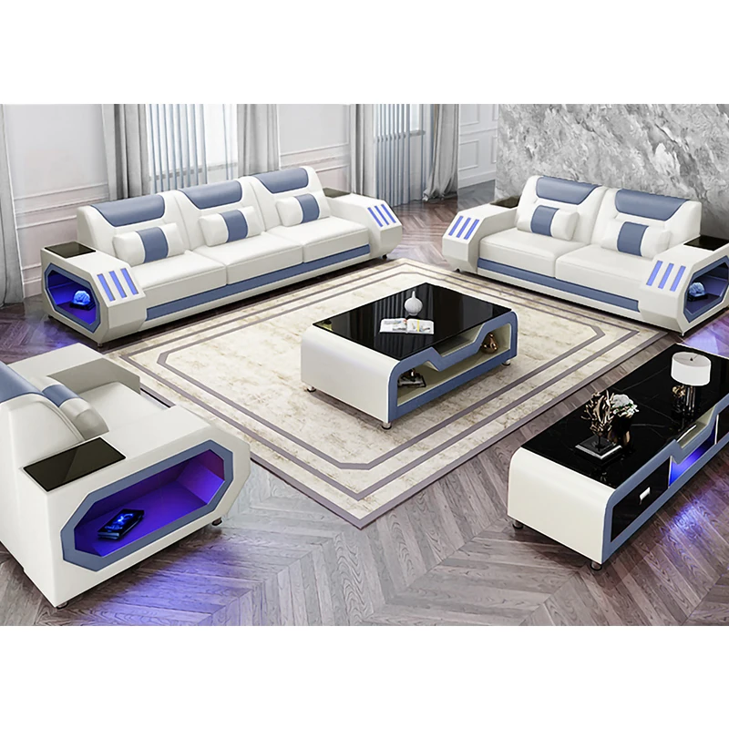 Factory Direct Supply Living Room Sofas Genuine Leather Sofas Sectional Sofa Set Furniture Recliner