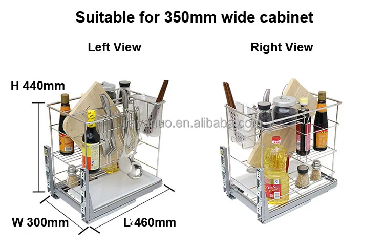 Cutlery Storage Rectangle Drawing Put Out Stainless Steel Kitchen Dish Rack