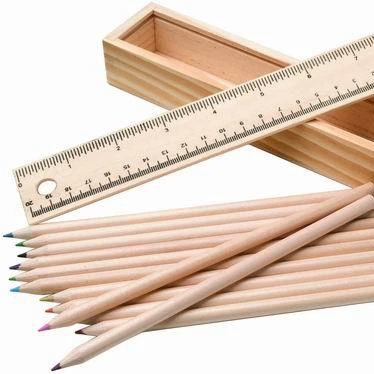 Wholesales wooden promotional gift box or case,customized logo printing pencil case.