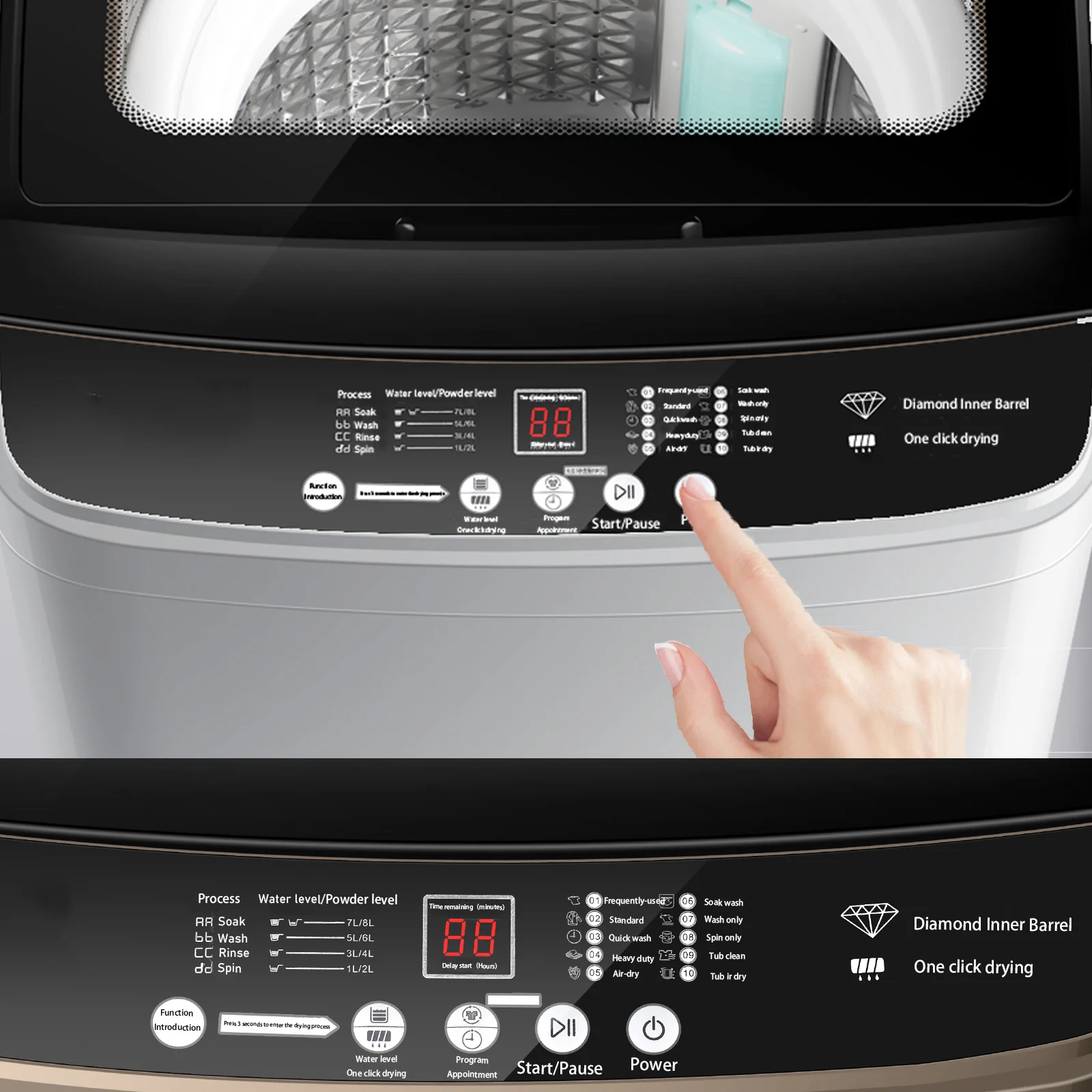 Factory direct sales can customize 5kg 110v drying function washing machines