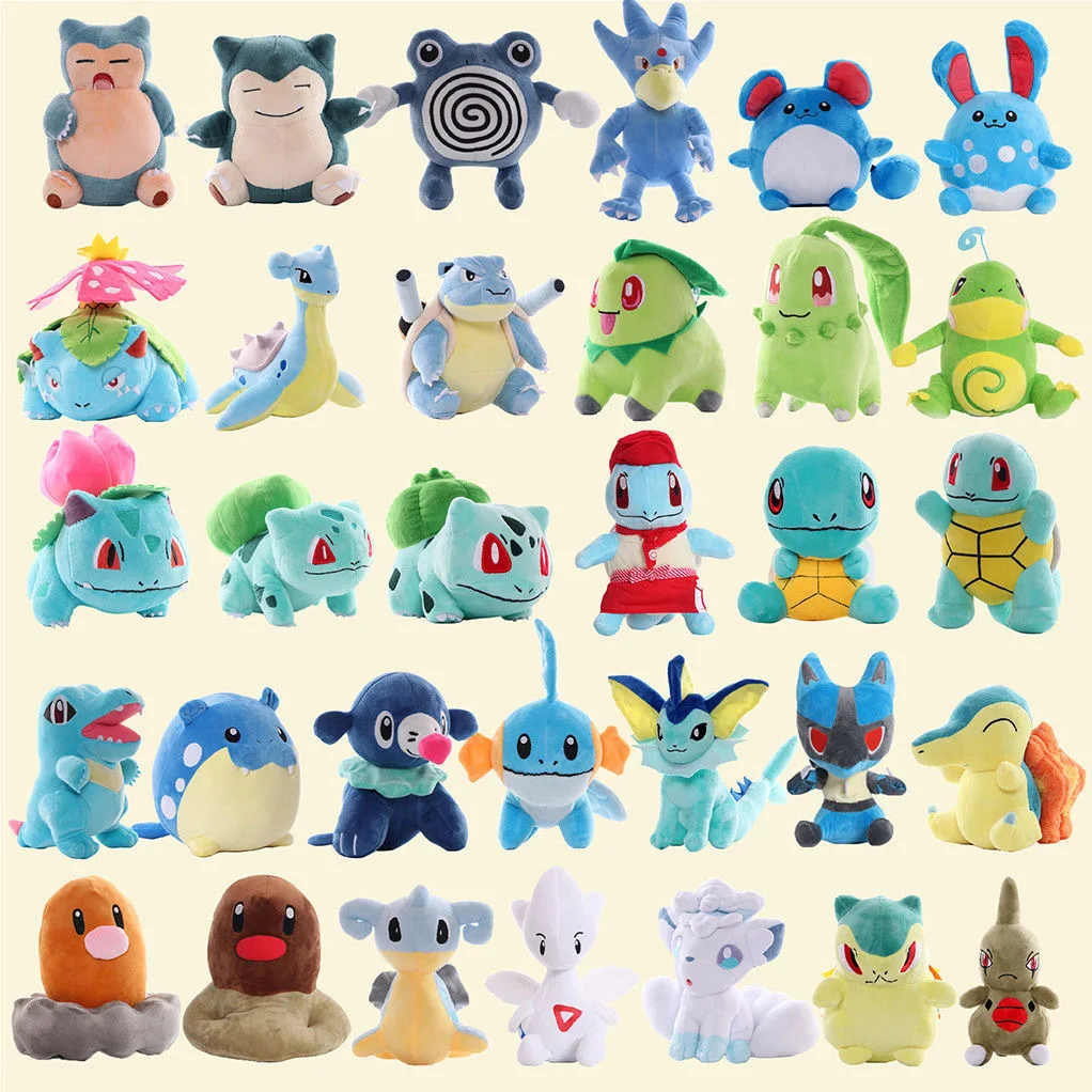 Factory Wholesale Cheap Discount Promotion 20CM Pokemon Plush Toys Pikachu Charmander Bulbasaur Grabber Machine Doll