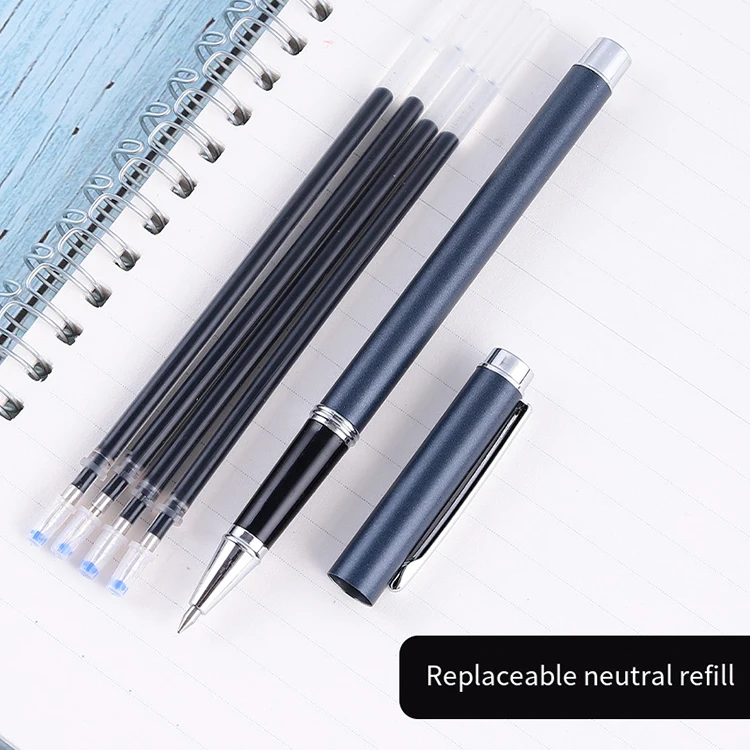 Luxury Metal Business High-end Office Gel Pen Signature Super Writable Supplies High Quality Stationery