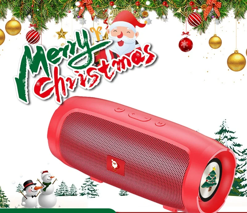 LED Lantern bluetooth speaker double speaker outdoor portable subwoofer home wireless radio small mini speaker for Christmas