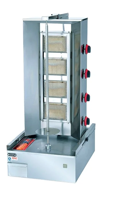 4-Burner Gas Doner Kebab Machine for Hotel & Restaurant Use (OT-950)