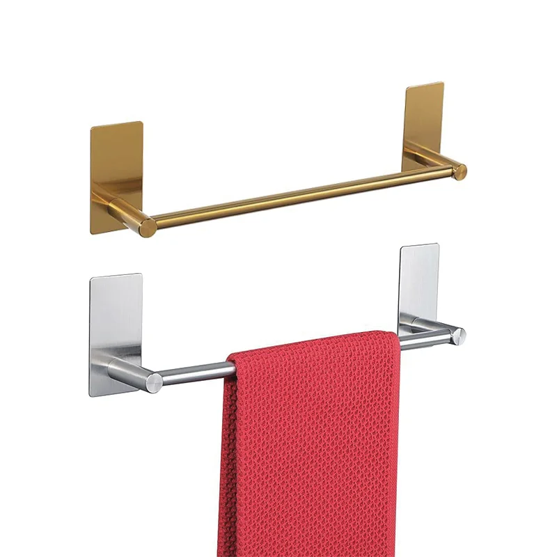 Bangqi Hotel Black and Silver Stainless Steel Towel Rack Copper Bathroom Accessories for Door Use