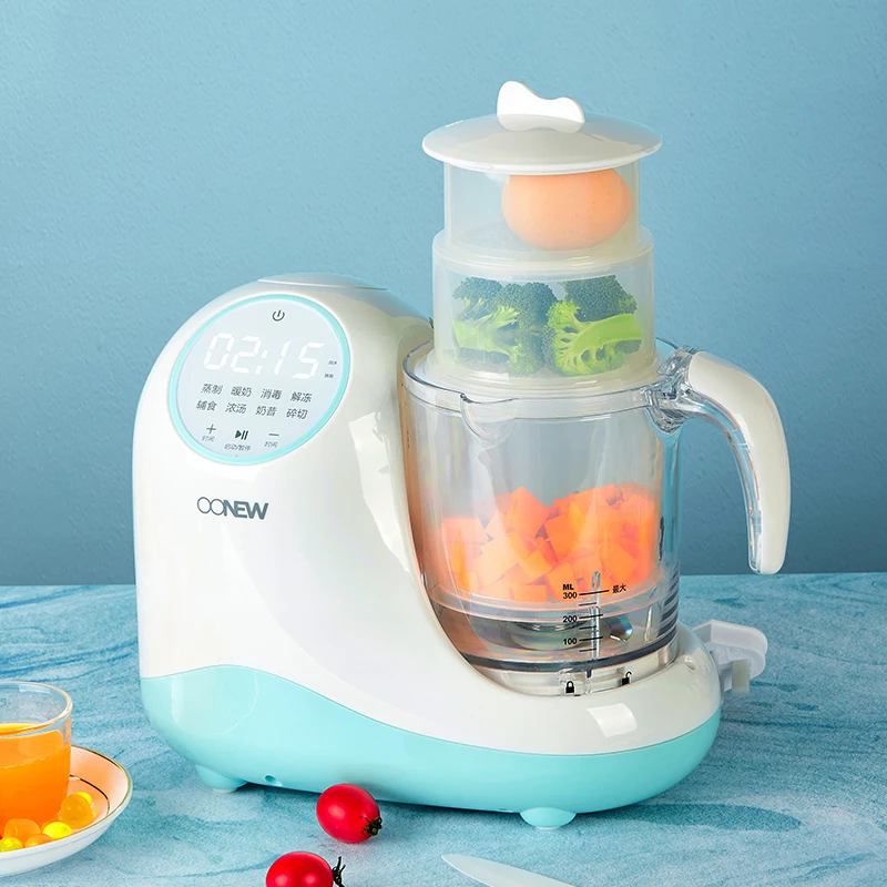 Electric Multifunctional 700w 5 In 1 Multifunction 1000ml Electric Baby Blender Food Processor Rice Paste Mini Slap Chopper Blender And Steamer