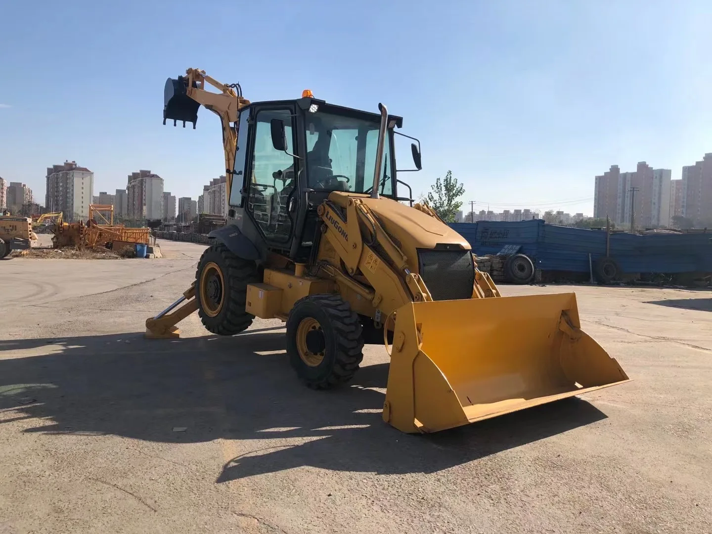 Best Sale Original China Popular Liugong 777A 765a Strong Power Good Condition Mini Backhoe Loader