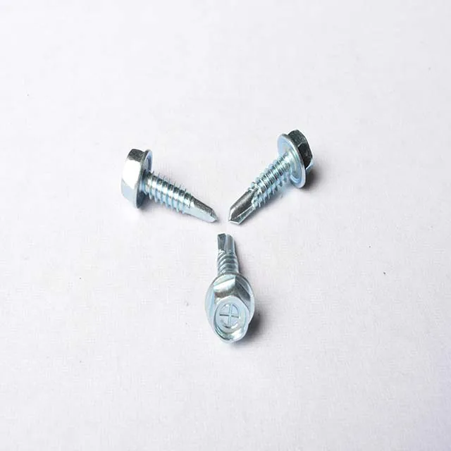 Sawa Self Drilling Screw Plastic Screw Self Drilling Hex Screw Zink Plated Rubber Washer Self Drilling