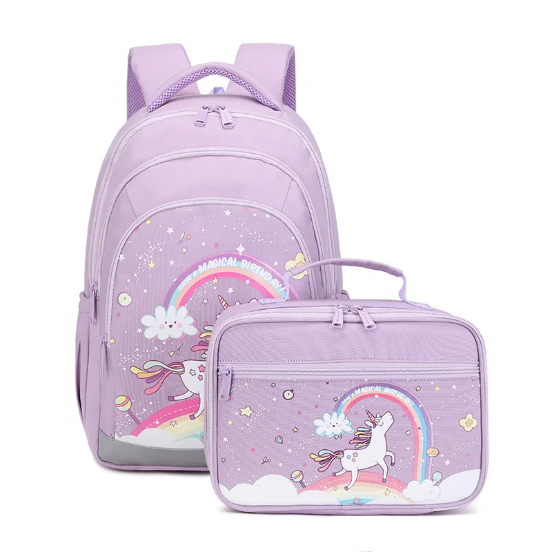 mochilas escolares kids backpacks for school children pink floral girls bag kids school supplies set