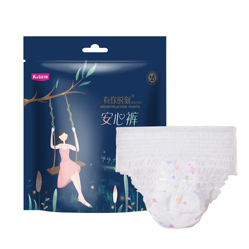 Kaili  Dropshipping 2 PCSLadies Disposable Menstruation Panties With Pads sanitary underwear wholesale for Amazon eBay
