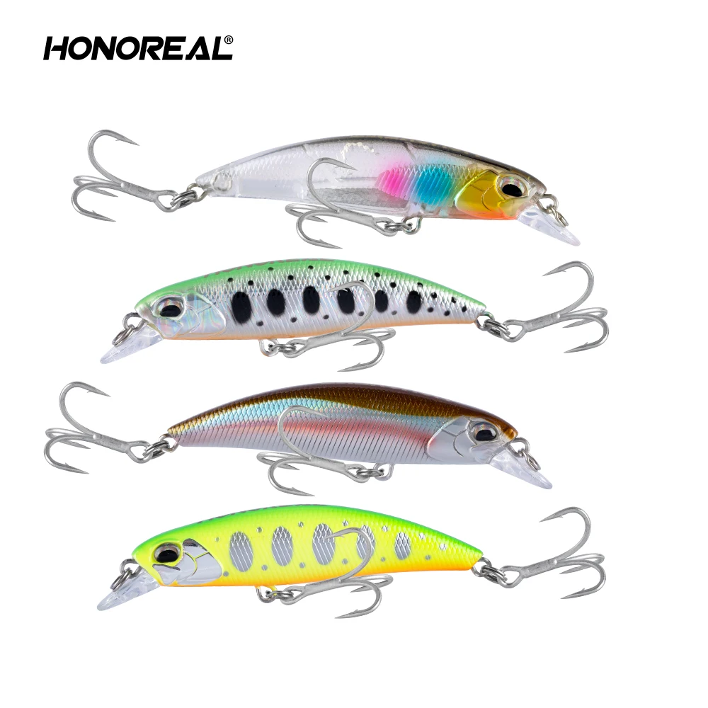 Honoreal 2024 Stocks Fast Delivery Blackbass Trout Jerkbait 60mm 5.5g Freshwater Minnow Sinking Fishing Lures