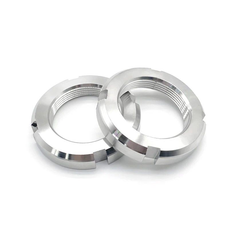 Professional Factory Made Stainless Steel Slotted Round Shaft Lock Nuts Round Nut for Rolling Bearing Lock Nuts