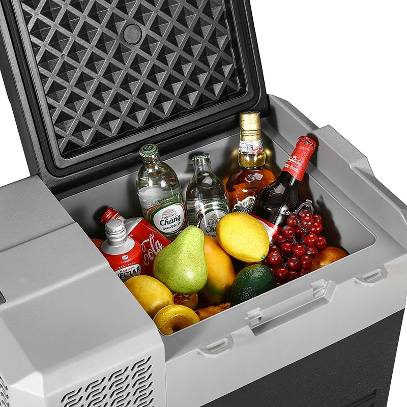 DC12v 24v Compressor Mini Car Fridge Freezer Outdoor Refrigerator 42 L Cooler Box for Camping Caravan Rv