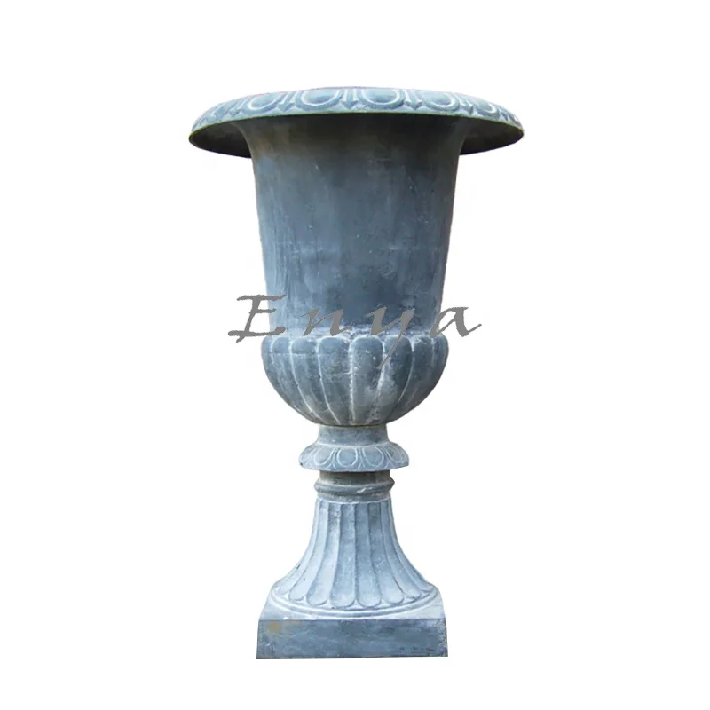 Factory Direct Sales Extra Large Metal Roman Empire Garden Patio Backyard Outdoor Big Iron Casting Flower Pots